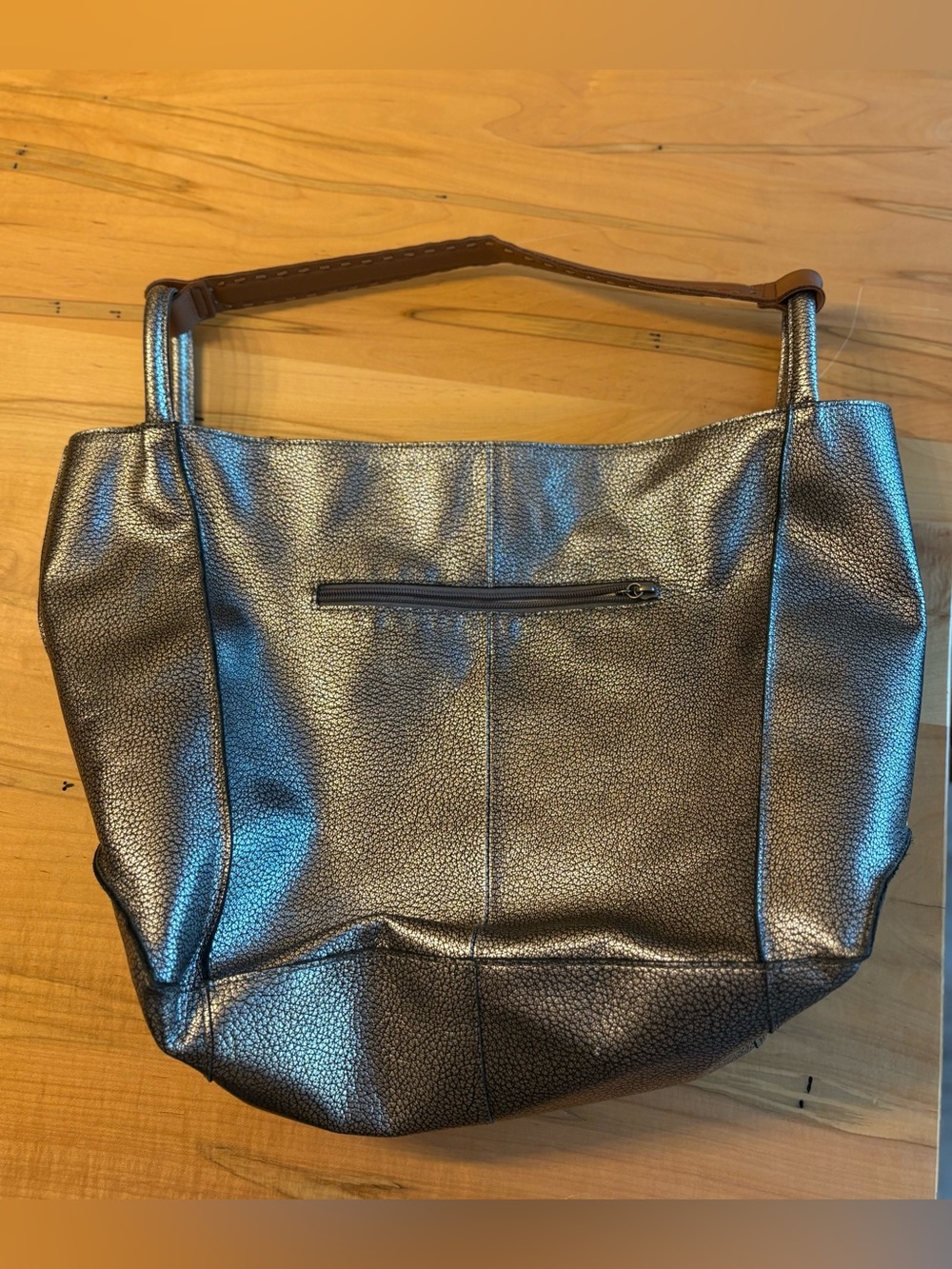 The Sak Los Feliz Large Tote Bag, Metallic Silver - Picture 8 of 16